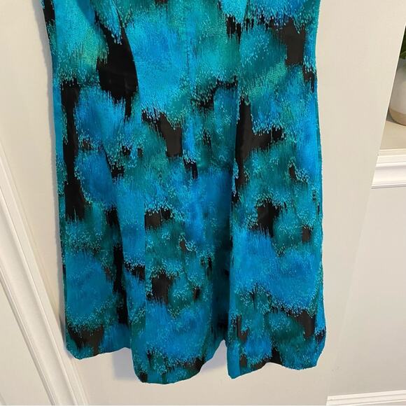 Lela Rose Blue Green Vibrant Cocktail Mini Dress 6 - Picture 4 of 10
